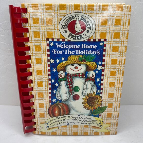 Gooseberry Patch Welcome Home For The Holidays Cookbook Christmas Spiral Recipes - Picture 1 of 13